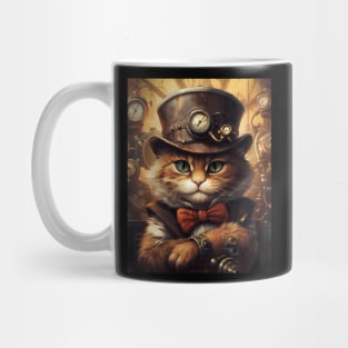 Stylish Steampunk Cat Mug